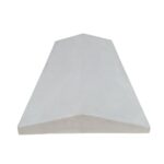 Coamă gard în două ape albă 70cm x 20cm